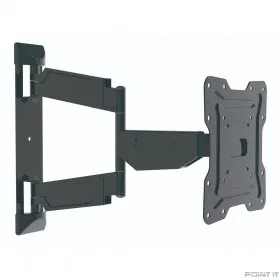 Wize [WA43] для дисплеев 17-43&quot;, VESA 75x75, 100x100, 200x200 мм., макс. нагрузка 35 кг, расстояние от стены 36-478 мм., наклон -3°/+12°, поворот -90°/+90°,выравнивание +/-3°, черн.