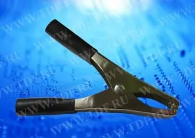 Зажим &quot;крокодил&quot;, 15A, черный, L=73±5мм, Netko