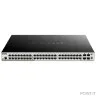 D-Link DGS-1250-52XMP/A1A Настраиваемый коммутатор 2 уровня с 48 портами 10/100/1000Base-T и 4 портами 10GBase-X SFP+ (48 портов с поддержкой PoE 802.3af/802.3at (30 Вт), PoE-бюджет 370 Вт)