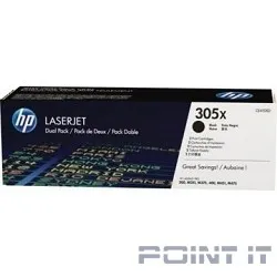 HP CE410XD Картридж ,Black{CLJ Pro 300 Color M351 /Pro 400 Color M451/Pro 300 Color MFP M375/Pro 400 Color MFP M475, Black, (Dual Pack)}