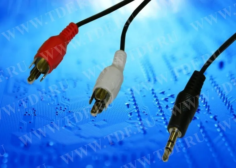 Шнур аудио-видео: 2RCA-3,5 мм стерео ( длина 1.2 м, сборный) Cabletech РАСПРОДАЖА