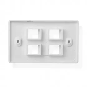 Накладка для внутренней розетки RJ45 / 1 порт / белая РАСПРОДАЖА