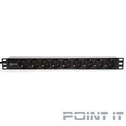 5bites PDU919P-02 Блок розеток / PVC / 1U / 19" / 2M*3G*1.5MM2 / VDE