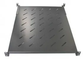 Полка для шкафа гл. 600 (440x350) черная  60 кг с фронтальными направляющими &quot;Y&quot;