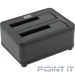 AgeStar 3UBT8 black Док-станция для HDD AgeStar 3UBT8 SATA III пластик/алюминий черный 2.5"/3.5"