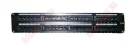 Патч-панель UTP, 19&quot;, 48 портов RJ45, cat.5е, 2U, Dual Type