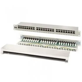 Патч-панель FTP, 19&quot;, 24 порта RJ45, cat.6, 1U, Dual Type, Netko СКС, &quot;J&quot;