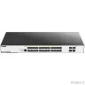 D-Link DGS-3000-28XS/B1A Управляемый L2 коммутатор с 24 портами 1000Base-X SFP и 4 портами 10GBase-X SFP+