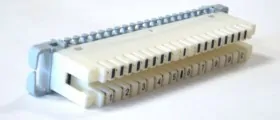 Плинт LSA Profil размыкаемый, ABS, 10 пар, медные контакты, универсальный, нумерация (0-9), бело-серый Netko