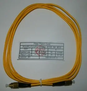 Патч-корд оптический соединительный FC-FC/UPC SM Simplex 3.0мм 9/125, 3м