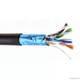 5bites Кабель Express FS5525-305BPE витая пара FTP/SOLID/5E/24AWG/COPPER/PE/BLACK/OUTDOOR/DRUM/305M