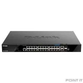 D-Link DGS-1520-28MP/A1A Управляемый L3 стекируемый коммутатор с 20 портами 10/100/1000Base-T, 4 портами 100/1000/2.5GBase-T, 2 портами 10GBase-T и 2 портами 10GBase-X SFP+ 