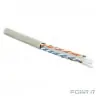 Hyperline UUTP4-C6-S23-IN-PVC-GY-305 (305 м) Кабель витая пара, неэкранированная U/­UTP, категория 6, 4 пары (23 AWG), одножильный (solid), с разделителем, PVC, –20°C – +75°C, серый