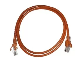 Патч-корд UTP4 cat 5e, 1,0м, ВС, LSZH, оранжевый, литой коннектор NETKO Optima