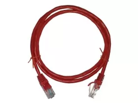 Патч-корд UTP4 cat 5e, 1,0м, ВС, LSZH, красный, литой коннектор NETKO Optima