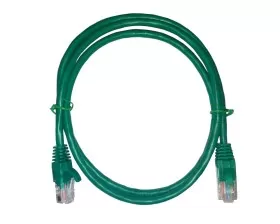 Патч-корд UTP4 cat 5e, 1,0м, ВС, LSZH, зеленый, литой коннектор NETKO Optima