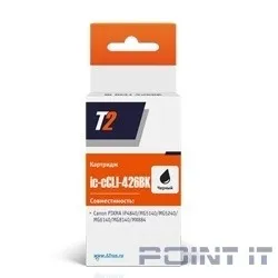 T2 CLI-426BK Картридж (IC-CLI-426-BK) для  Canon Pixma iP4840/iP4940/MG5140/MG5240 черный с чипом
