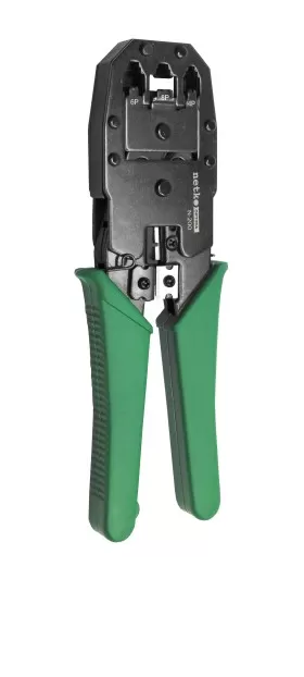 N-200 Инструмент для обжима (кримпер)  8P8C/RJ45,6P6C/RJ12,6P4C/RJ11,6P2C,4P4C,4P2C/Plugs&amp;Dec/ OFF set plug 6P6C  металлический, NETKO Optima