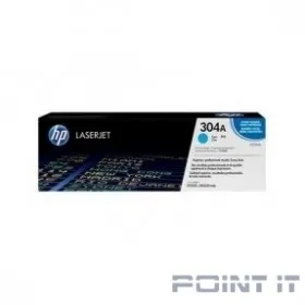 HP Картридж CC531AC лазерный голубой (2800 стр)  (белая корпоративная коробка)