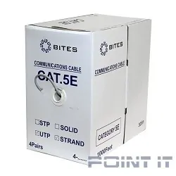5bites US5400-305S Кабель UTP / SOLID / 5E / CCA+CCS / PVC / 305M