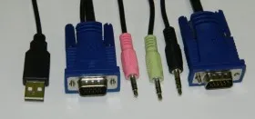 NLVVUA1.8 Кабель для KVM переключателя Netko, USB, 1.8м, черный (совместим с KVM переключателями: NCS-21UA, NCS-41UA) РАСПРОДАЖА