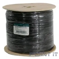 5bites Express FS6575-305BPE FTP/SOLID/6CAT/23AWG/COPPER/PE/BLACK/OUTDOOR/DRUM/305M