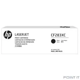 HP Картридж CF283XC 83X лазерный увеличенной емкости (2200 стр) (белая корпортивная коробка)