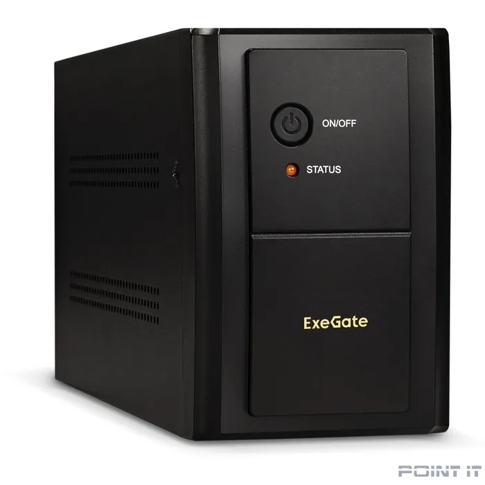 Exegate EX292609RUS ИБП ExeGate SpecialPro UNB-2000.LED.AVR.2SH.RJ.USB <2000VA/1200W, LED, AVR,2*Schuko, RJ45/11, USB, металлический корпус, Black>