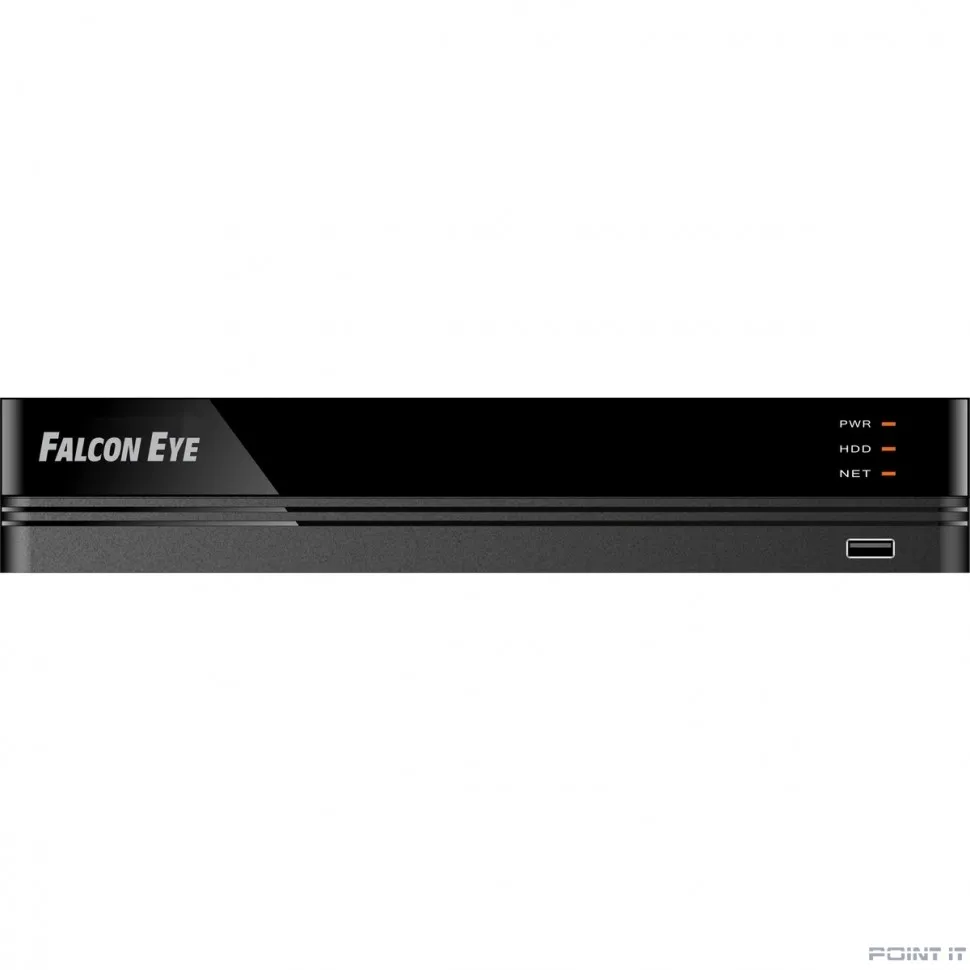 Falcon Eye FE-NVR5108 8 канальный 5Мп IP регистратор: Запись 8 кан 5Мп 30к/с; Поток вх/вых 40/20 Mbps; Н.264/H.265/H265+; Протокол ONVIF, RTSP, P2P; HDMI, VGA, 2 USB, 1 LAN, SATA*1 (до 10TB HDD)