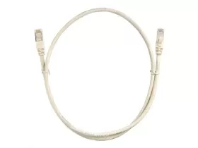 Патч-корд FTP4 cat.6, 1.0м, литой коннектор, серый, Netko CKC
