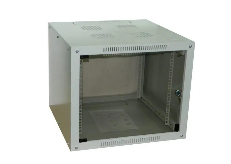 Шкаф настенный 6U серия NOP (600х600x370), разборный, серый
