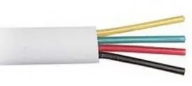 Кабель Телефонный 4с, (CCA, 4*7*0, 12), Netko LITE, 100м, плоский, белый
