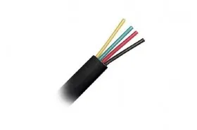 Кабель Телефонный 4с, (CCS, 4*6*0, 10), EC, 100м, плоский, черный