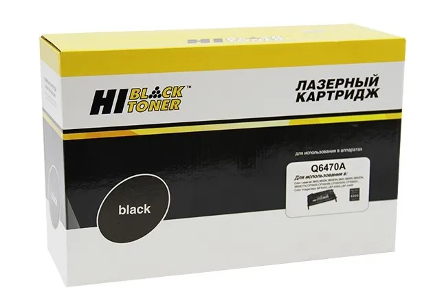 Картридж Hi-Black (HB-Q6470A) для HP CLJ 3600/3800/CP3505 Универс., Восстанов., Bk, 6K
