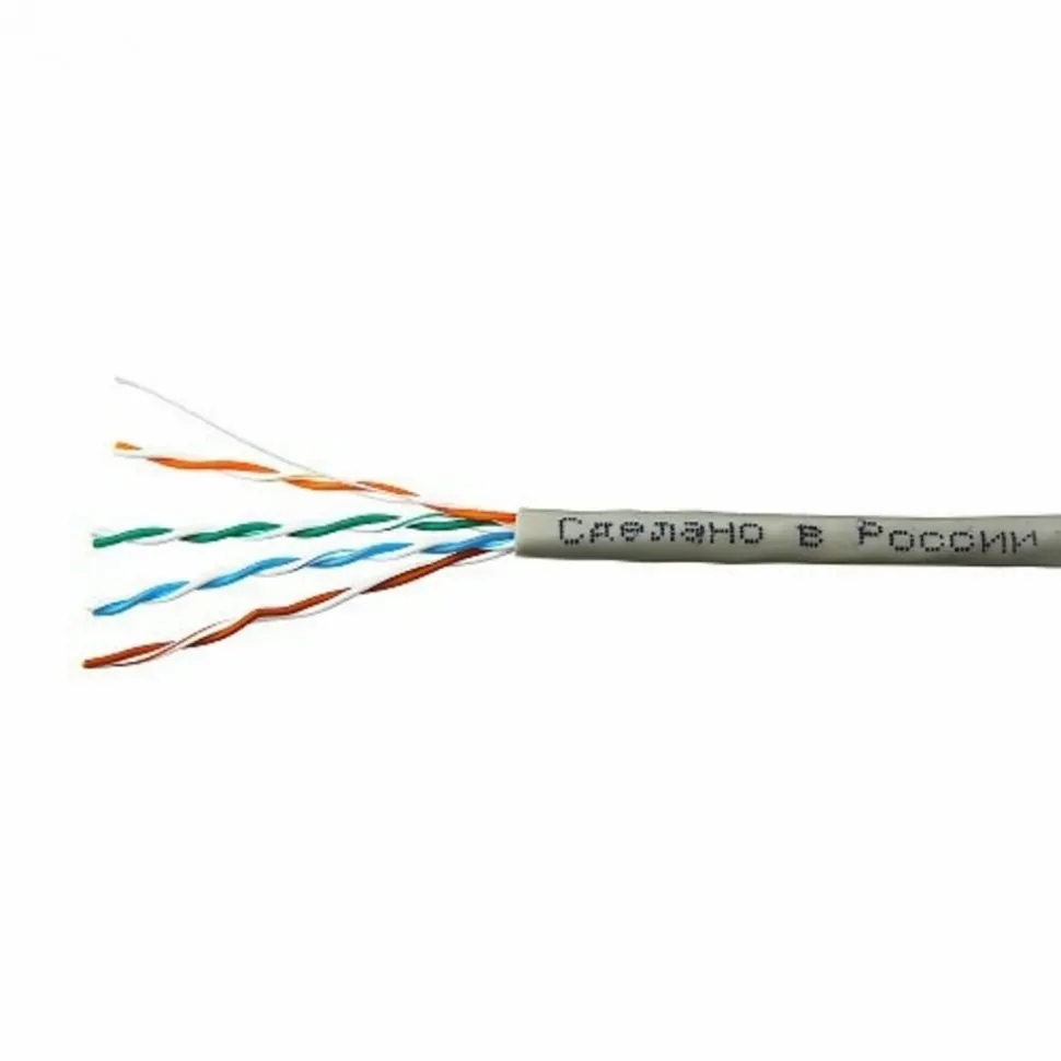 Кабель Skynet Standard UTP4 cat.5е, одножильный / 305м / Cu / Проходит Fluke тест / серый