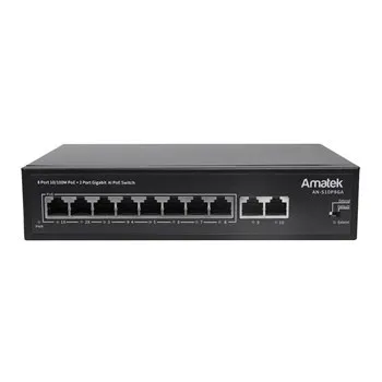 AN-S10P8PA - 10-портовый 100 Мбит/с коммутатор с PoE+ до 120Вт