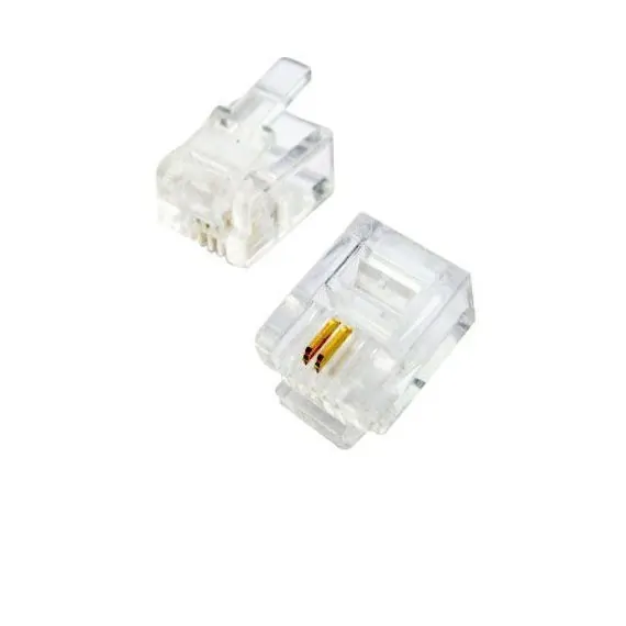 Коннектор RJ-11 Netko (6p2c), (нож с 2-мя зубцами), 100шт.