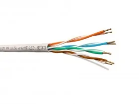 Кабель U/UTP4 cat.5e NETKO /4 пары 24 AWG BC / 305м / нг(А)-HF LSZH - малодымный, не содержащий галогенов; белый; одножильный &quot;СКС&quot;, FLUKE