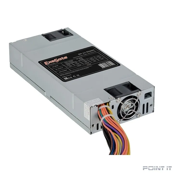 Exegate EX237308RUS Серверный БП 350W <ServerPRO-1U-350ADS> APFC, унив. для 1U, 24pin,2x(4+4)pin,3xSATA,3xIDE