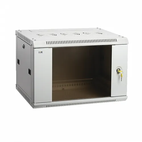 ITK Шкаф LINEA W 12U 600x450 мм дверь стекло, RAL7035