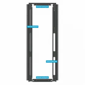  					Фальшпанель вертикальная 19 для шкафов Z-SERVER шириной 800мм, 42U, черная (RAL9005) (комлект из 2 шт)				 