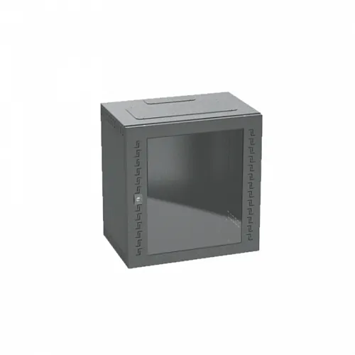 Шкаф телекоммуникационный навесной, 9 U (500х600х400) дверь стекло,RAL9005