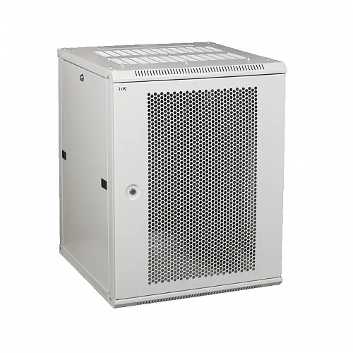 ITK Шкаф LINEA W 9U 600x450 мм дверь перфорированная, RAL7035