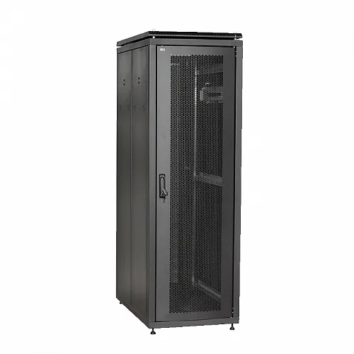 ITK Шкаф сетевой 19 LINEA N 47U 600х1000 мм с L-профилями перфорированные двери черный