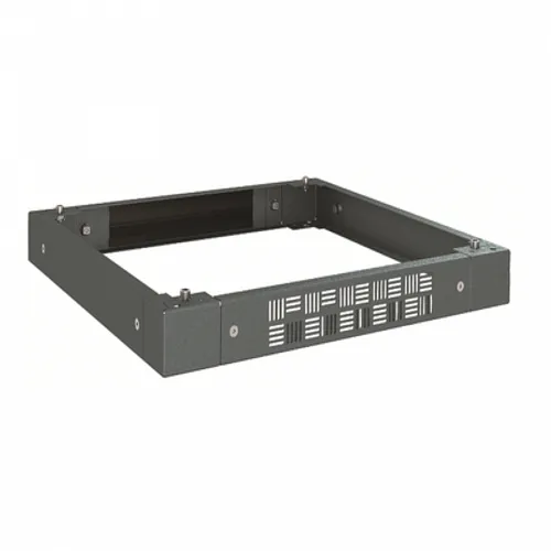 Цоколь перфорированный 800 x 800 x 100 с щеточным вводом RAL7011
