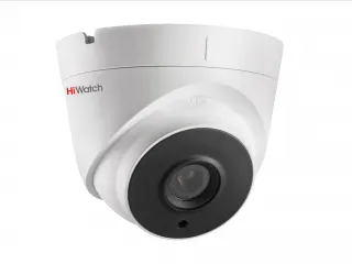 DS-T203P (2.8mm) Купольная HD-TVI видеокамера с EXIR-подсветкой до 40м и PoC