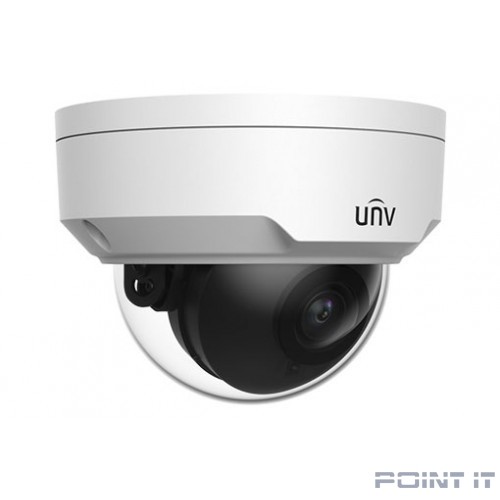 Uniview IPC322LB-DSF40K-G-RU Видеокамера IP купольная антивандальная, 1/2.7" 2 Мп КМОП @ 30 к/с, ИК-подсветка до 30м., 0.01 Лк @F2.0, объектив 4.0 мм, WDR, 2D/3D DNR, Ultra 265, H.265, H.264, MJPEG, 2