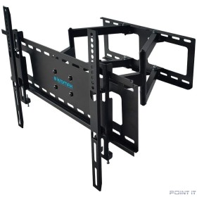 Kromax ATLANTIS-80 black {32&quot;-75&quot;, max 50 кг, настенный, 4 ст свободы, наклон +5°-10°, поворот ±60°, от стены 100-484 мм, max VESA 600x400 мм}