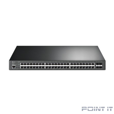 TP-Link SG3452XP Управляемый коммутатор JetStream уровня 2+ c 48 гигабитными портами PoE+ и 4 портами SFP+ PROJ