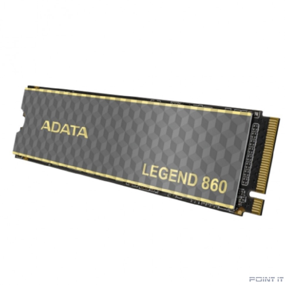 A-DATA SSD M.2 500GB LEGEND 860 <SLEG-860-500GCS> (PCI-E 4.0 x4, up to 5000/3000Mbs, 3D NAND, 160TBW, NVMe 1.4, 22x80mm, радиатор)